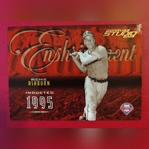 Richie Ashburn 2003 Donruss Studio Enshrinement Insert SP 471/750